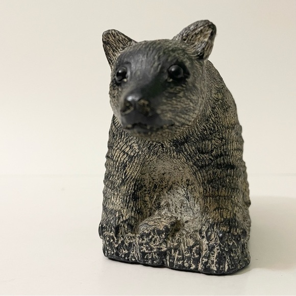 Edmund Wolf Sculpture Bear Stone Figure 4.5” Tall - Picture 3 of 16